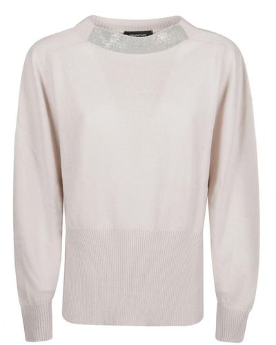 Fabiana Filippi Dune side slits sweater,rafia side slits sweater - Grau