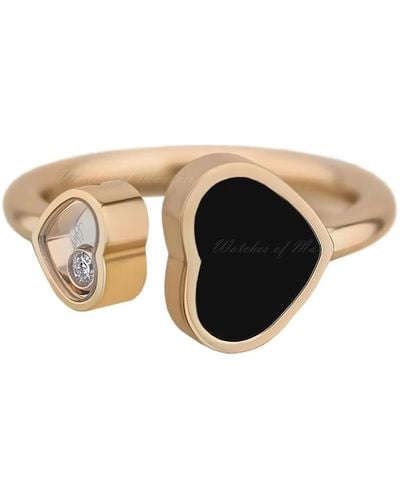 Chopard Happy hearts rose gold onyx ring 829482-5210 - Giallo