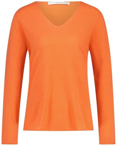 Herzensangelegenheit V-Neck Knitwear - Orange
