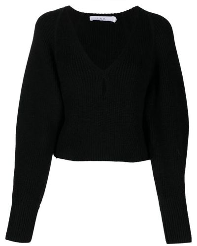 IRO V-Neck Knitwear - Black