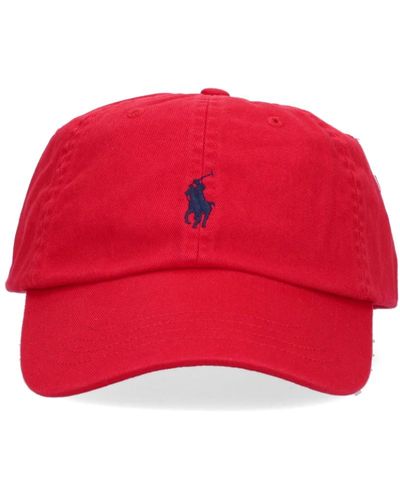 Ralph Lauren Hats red - Rosso