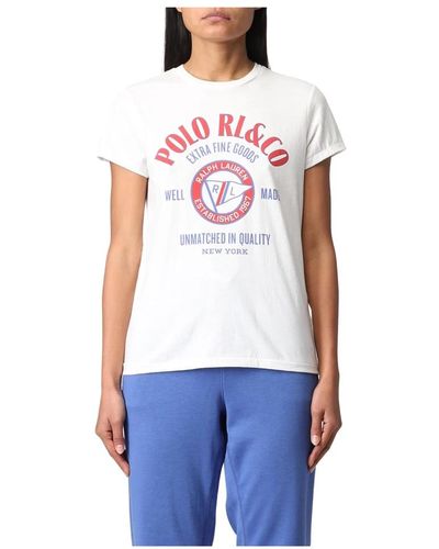 Polo Ralph Lauren Camiseta premium con logotipo icónico - Blanco