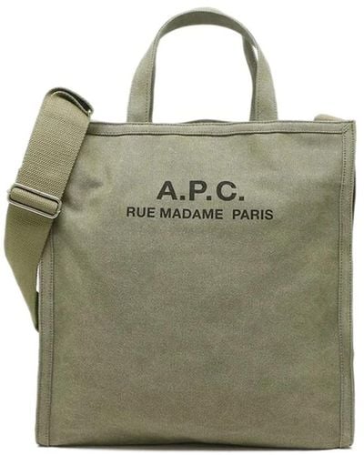 A.P.C. Tote Bags - Green