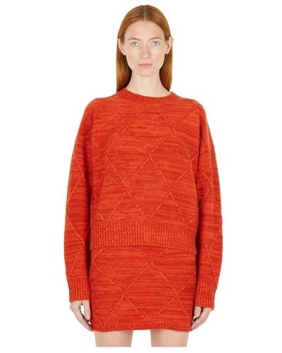Wynn Hamlyn Knitwear > round-neck knitwear - Rouge