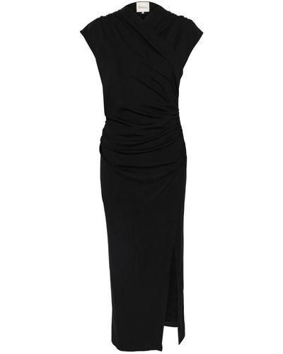 My Essential Wardrobe Elegante vestido negro con hombros descubiertos