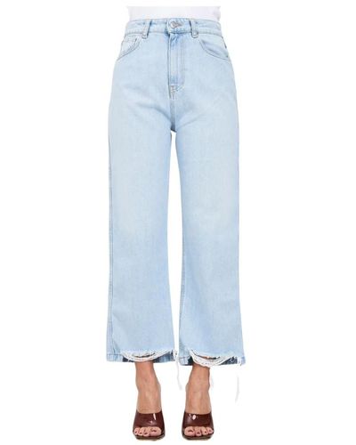 ViCOLO Cropped jeans - Azul