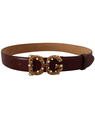 Dolce & Gabbana Accessories > belts - Marron