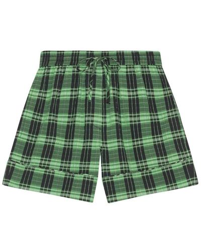 Ganni Short Shorts - Green