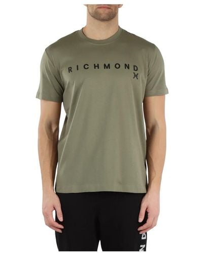 RICHMOND Pima baumwoll logo t-shirt - Grün