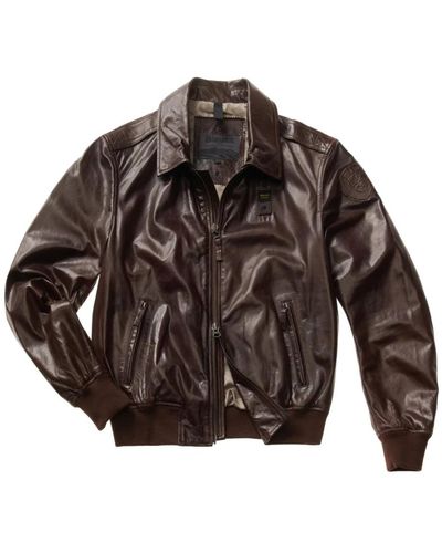 Blauer Leather Jackets - Brown