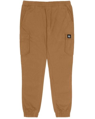 DOLLY NOIRE Pantaloni cotton ripstop easy cargo pants - Marrone