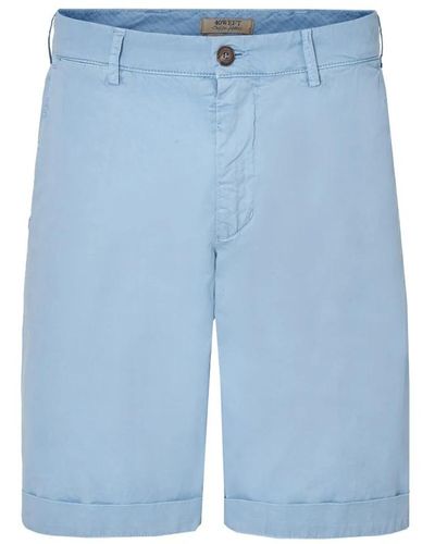 40weft Casual bermuda shorts für männer - Blau