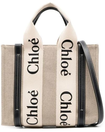 Chloé Woody borse - eleganti e alla moda - Bianco