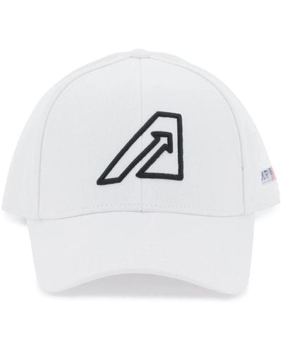 Autry Baseballkappe mit gesticktem logo - Weiß