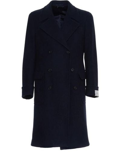 Caruso Coats > double-breasted coats - Bleu