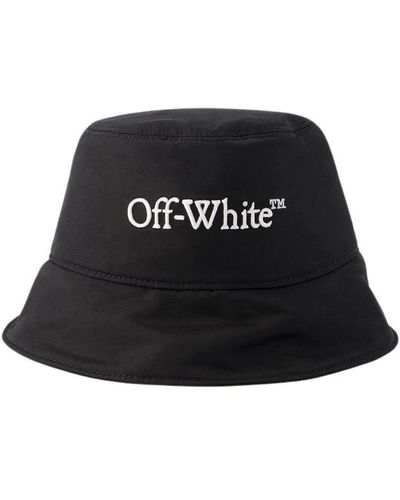 Off-White c/o Virgil Abloh Logo Bucket Hat - - Cotton - Black/white