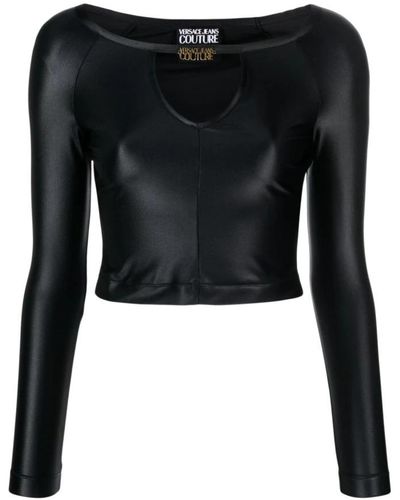 Versace Long Sleeve Tops - Black
