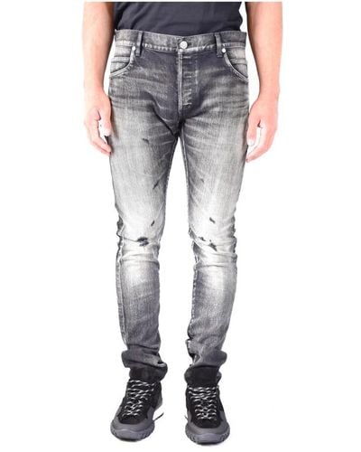 Balmain Slim-Fit Jeans - Gray