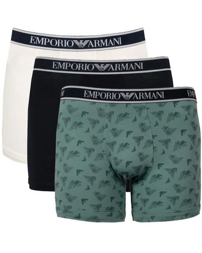 Emporio Armani Klassisches boxershorts-set - Grün