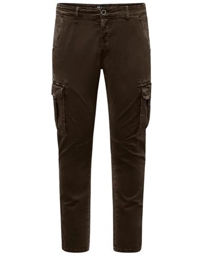 Bomboogie Slim-Fit Trousers - Brown