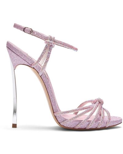 Casadei Rhinestone blade sandalen - Pink