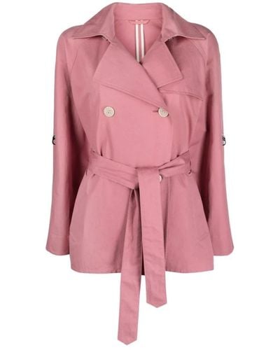 Fay Trench Coats - Pink
