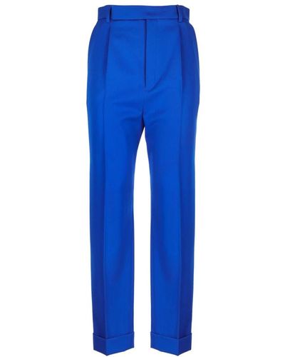 Saint Laurent Straight Trousers - Blue