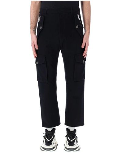 Balmain Trousers > cropped trousers - Noir