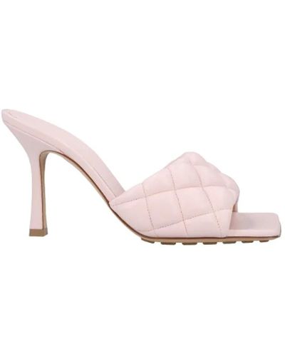 Bottega Veneta Shoes > heels > heeled mules - Rose