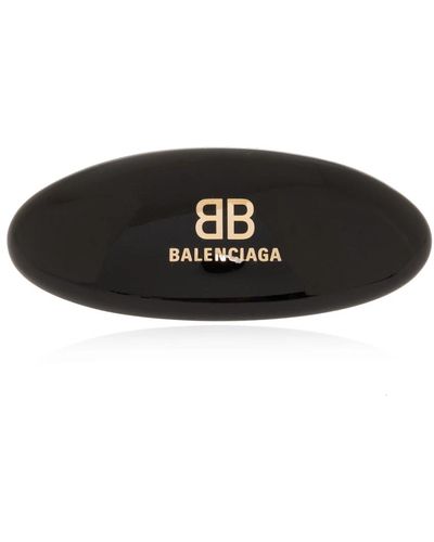 Balenciaga Haarspange mit logo - Schwarz