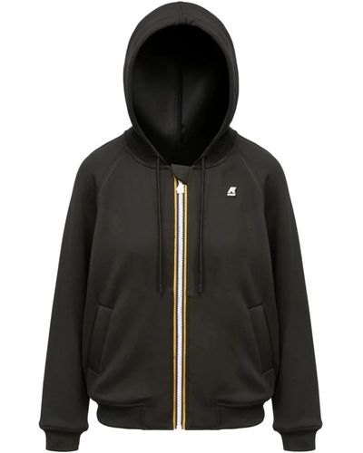 K-Way Sweatshirts & hoodies > zip-throughs - Noir