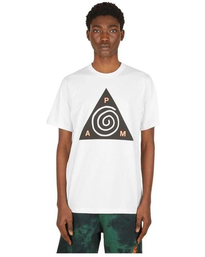 Pam Grafikdruck spiral t-shirt - Weiß