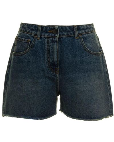 Palm Angels Jeans-Shorts - Blau