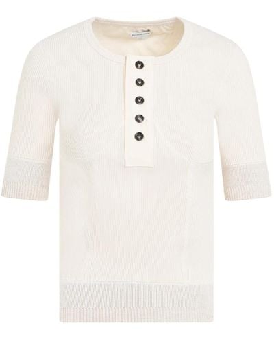 Bottega Veneta Tops > t-shirts - Blanc