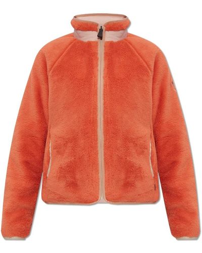 Moncler Faux Fur & Shearling Jackets - Orange