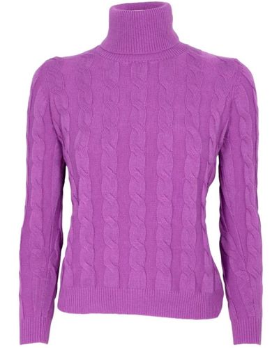 Cashmere Company Knitwear > turtlenecks - Violet
