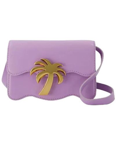Palm Angels Leder handtaschen - Lila