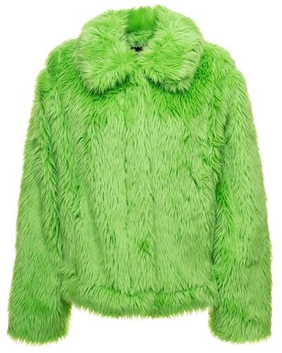 MSGM Piel sintética ; chaquetas de oveja - Verde