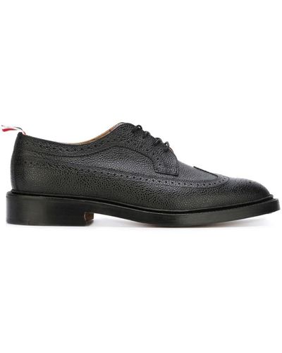 Thom Browne Shoes > flats > laced shoes - Noir