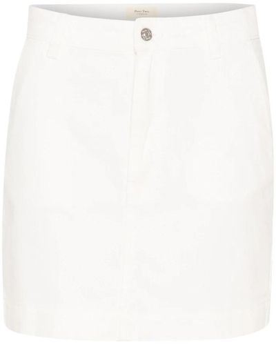 Part Two Short Skirts - White