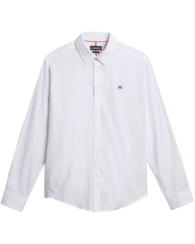 Napapijri Camicie con bottoni e dettaglio ricamato - Bianco