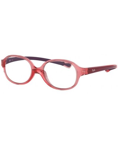 Ray-Ban Montature occhiali trasparenti rosso chiaro mozzafiato