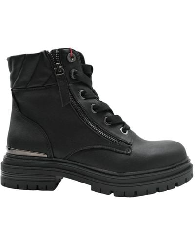 Wrangler Lace-Up Boots - Black
