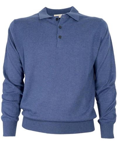 Cashmere Company Tops > polo shirts - Bleu