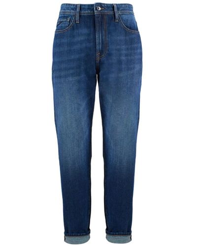 Yes-Zee Baumwoll denim jeans regular fit - Blau
