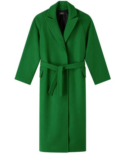 A.P.C. Coats > belted coats - Vert