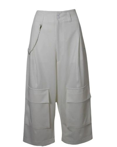 High Wide Trousers - Grey