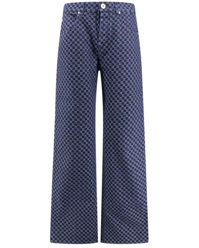 Balmain Trousers > wide trousers - Bleu