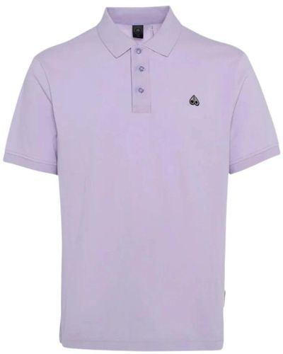 Moose Knuckles Polo Shirts - Purple