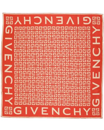 Givenchy Seidenschal quadratisch 4g - Rot